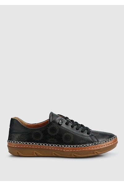 Eclipse Leather Black Women's Shoes