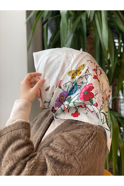 Sima White Sima Imported Gcc Scarf