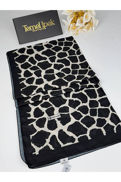 Siyane Σάλι από βαμβακερό ύφασμα με σχέδιο 75x190 cm