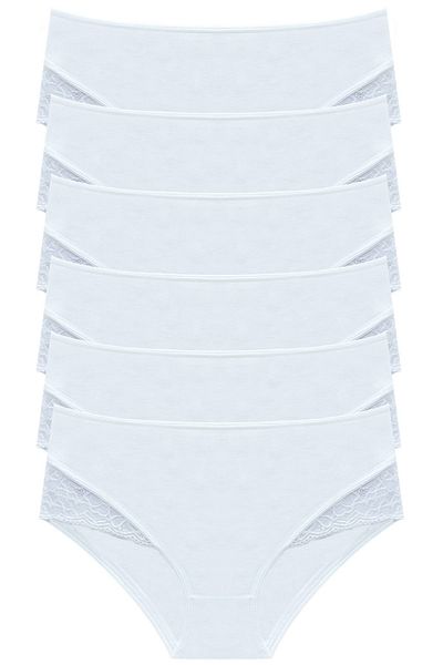 Newlilla 1212 Bato Lace Detailed Women's 6-Piece Panties Pack