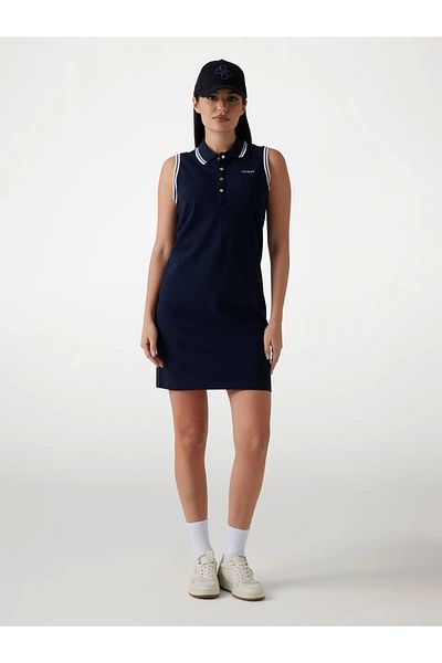 Guess AMARYLLIS SHORT DRESS Rochie scurtă bleumarin pentru femei V5GK04KCOK1-A71W