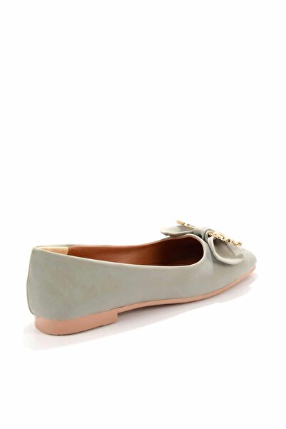 Bambi Su Yeşili Nubuk Kadın Loafer Ayakkabı K01641121401
