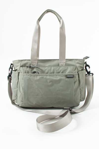 Sanmorris Γυναικεία τσάντα χεριών και ώμων με ρυθμιζόμενο υφασμάτινο αλεξίπτωτο 5 ματιών αδιάβροχο