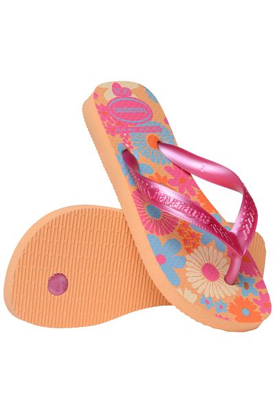 Havaianas Kids Flores Peach Children's Flip Flops