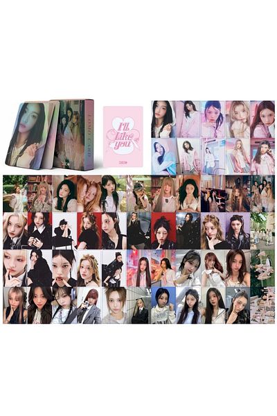 Kpop Dünyasi Illit'' I'Ll Like You'' Double Sided Printed Hologram Laser/Lomo Card Set