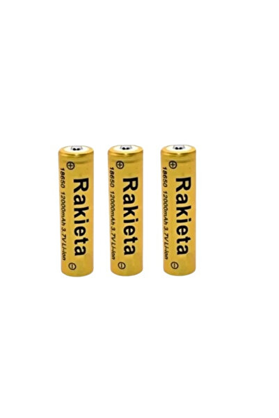 Depox Sada troch lítium-iónových batérií 18650, 3,7 V 12 000 mAh