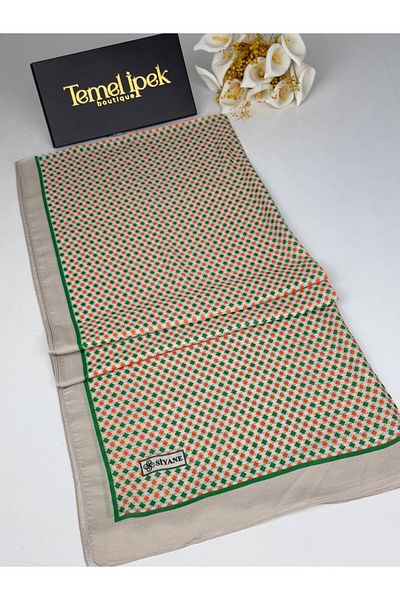 Siyane Σάλι από βαμβακερό ύφασμα με σχέδιο 75x190 cm
