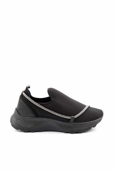 Bambi Schwarze Stretch-Freizeitschuhe für Damen K 01828005117