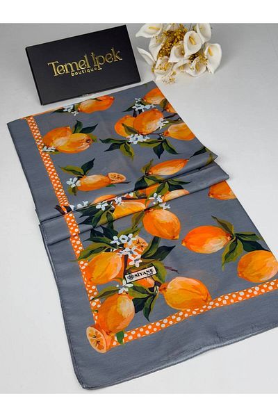 Siyane Σάλι από βαμβακερό ύφασμα με σχέδιο 75x190 cm
