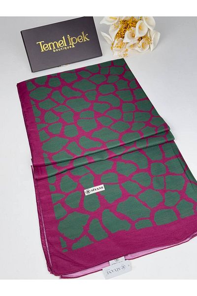 Siyane Patterned Cotton Fabric Shawl 75X190 cm