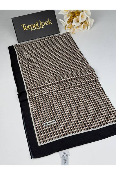 Siyane Σάλι από βαμβακερό ύφασμα με σχέδιο 75x190 cm