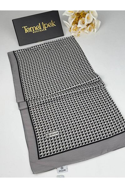 Siyane Patterned Cotton Fabric Shawl 75X190 cm