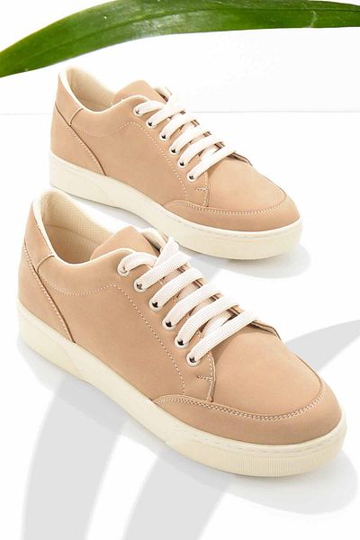 Bambi Dámské boty pro volný čas Camel Nubuck K01763334001