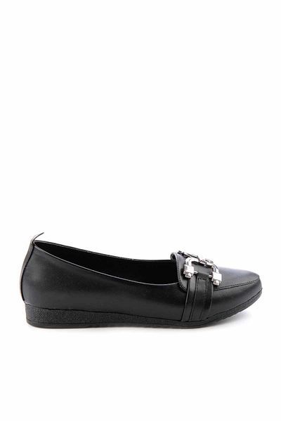 Bambi Schwarzer Damen-Loafer - K 01823020309   Modellschuhe