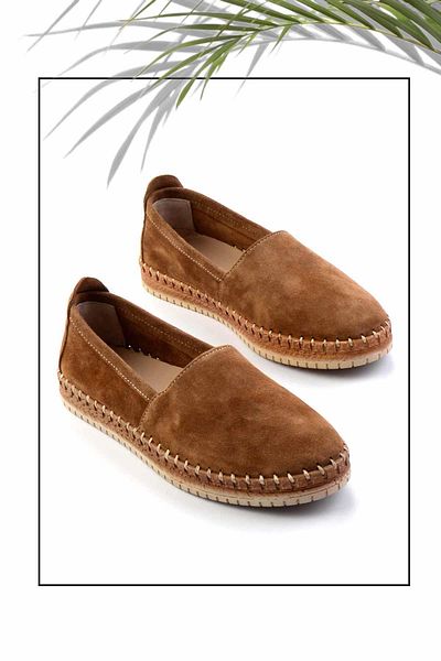 Bambi Γυναικεία Espadrille K από γνήσιο δέρμα Mink Suede 01809472002