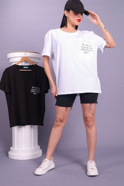 Oasis μπλουζάκι με στάμπα με λεπτομέρεια τσέπης plus size/oversize