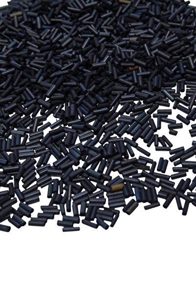 Serhat Aksesuar ve El İşçilik 10 ملم خرز خشبي من الخيزران باللون الأزرق الداك...