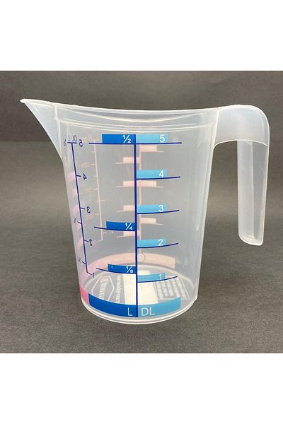 labshop41 Plastic Graduated Solid and Liquid Measuring Cup 500Cc (0.5Lt) X 1 Piece