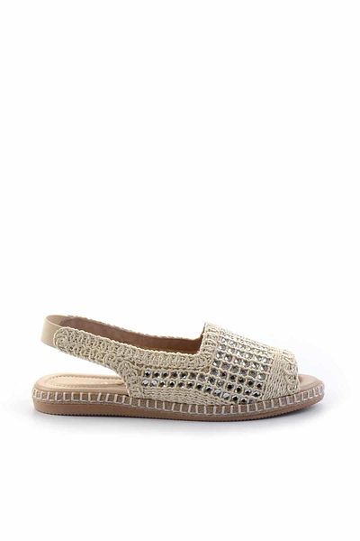 Bambi Beige gestrickte Damen-Espadrille – K 05117155016