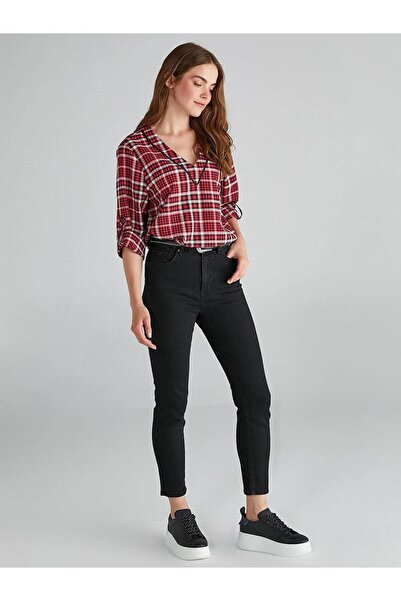 Faik Sönmez Чорні жіночі брюки з вузькими штанинами B00082