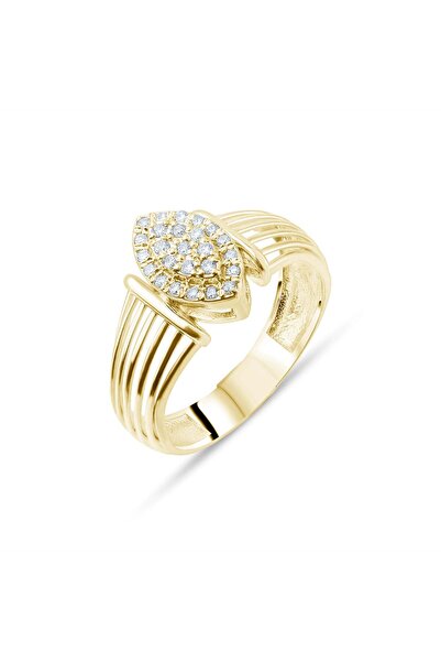 Lial Diamond 0.17 Karat Pırlanta Yüzük, Gerçek Pırlanta, Sertifikalı Mücevher