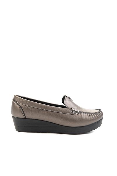 Bambi Platynowe damskie mokasyny01797002009