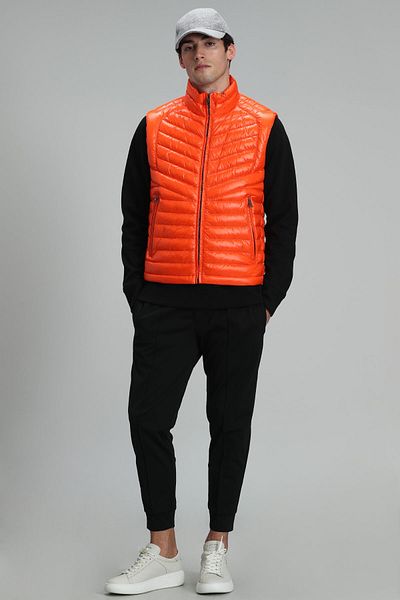 Lufian Axel Goose Feather Men's Vest Orange