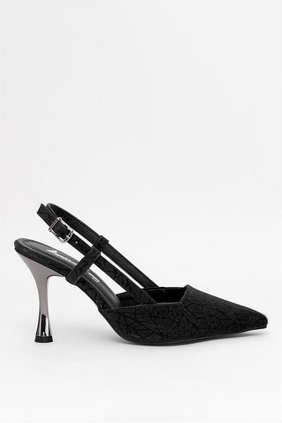 Ayakkabı Fuarı Women's Classic Heeled Shoes - Elit Mst1301T(Black)