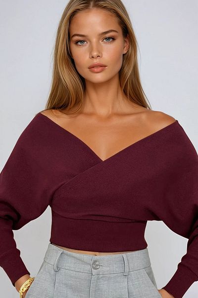 VAGGON Γυναικεία Μπλούζα Plum - Prmx019-053-blz