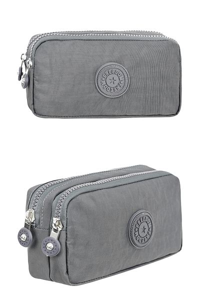 Çantaland Crinkle Fabric Double Compartment Pencil Holder Pencil Case