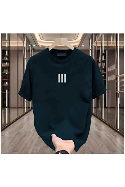 KOZİA OUTDOORS MALOÇBEY 3 μπλουζάκια με στάμπα γραμμών, oversized, unisex, βα...