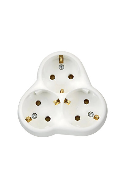 VİKO Viko | Yonca Priz, 3'lü, Beyaz