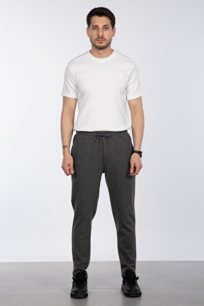 BARRELS AND OIL Skinny Leg Jogger Trousers - Dark Gray