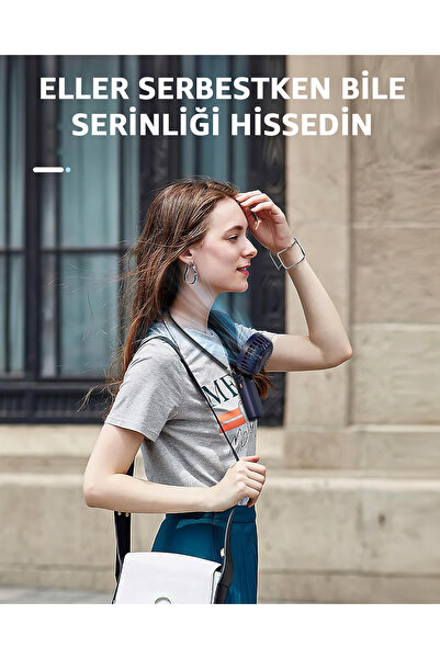 ROBEVE Taşınabilir Dijital Göstergeli Vantilatör Fan–5 Hız Ayarı,Şarjlı Fan Masaüstü Fan Tutmalı Fan