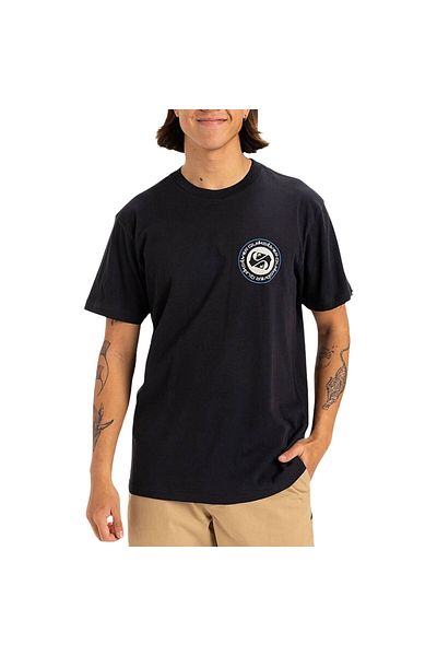 Quiksilver Ανδρικό μπλουζάκι Navy Blue Circle Back Ss Eqyzt08054-ktp0