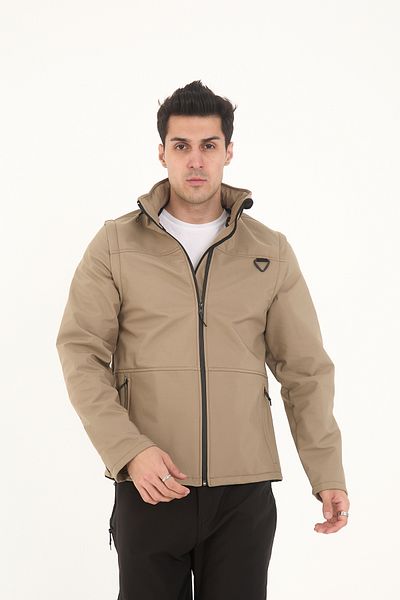 Camp Scoutland Camp460 Outdoor Tactical Softshell Ανδρικό Μπεζ Τακτικό Γιλέκο & Παλτό Ανθεκτικό στο Νερό & Τον Άνεμο