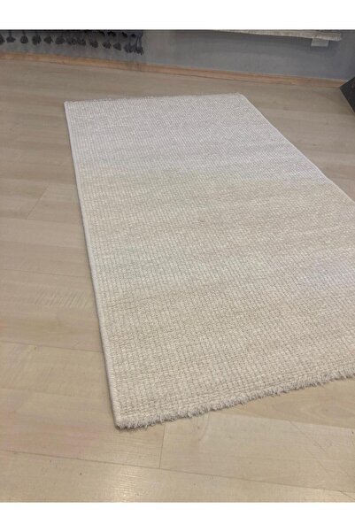 Piala Home Krem Desenli Akrilik Şönil kilim