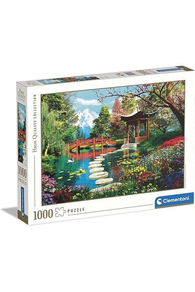 CLEMENTONI 1000 Piece Adult Puzzle - Fuji Garden Hq Collection