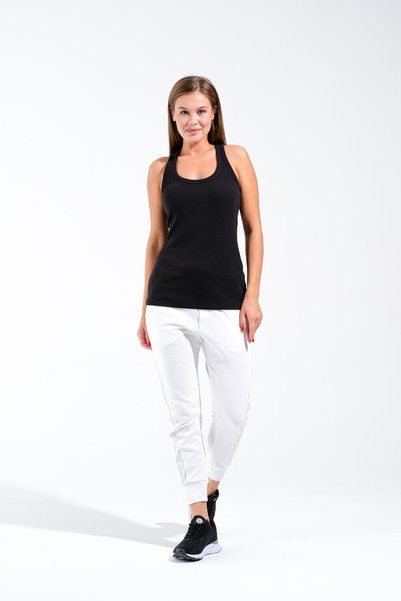 Signature Style 724300_kadın Yüzücü Tip Pamuk Likralı Esnek Kaşkorse Fitilli Atlet