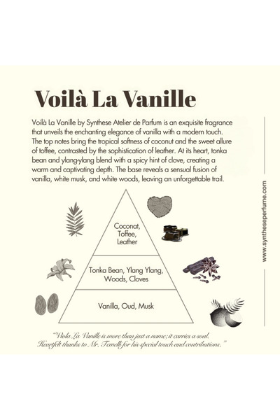 Synthese VOILA LA VANILLE   UNISEX PARFUM