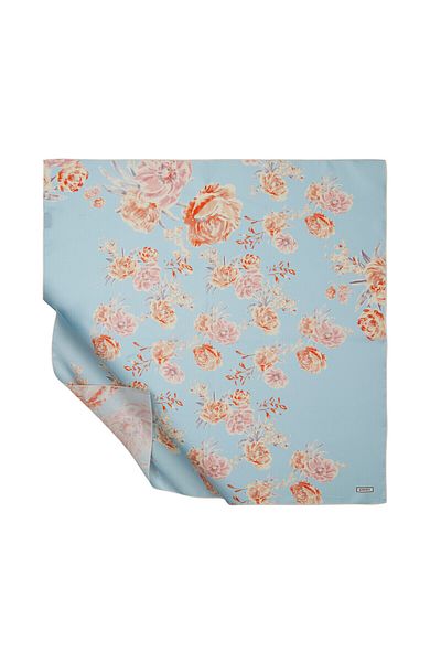 ipekevi Baby Blue μεταξωτό φουλάρι 1262