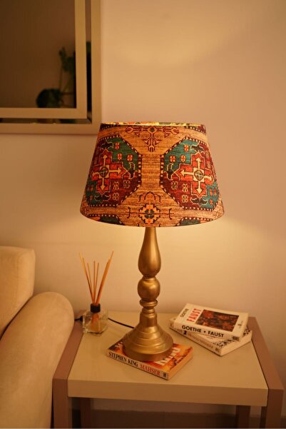 retro home design Eskitme Ayaklı Özel Model Detaylı Masa Lambası Dekoratif Ab...