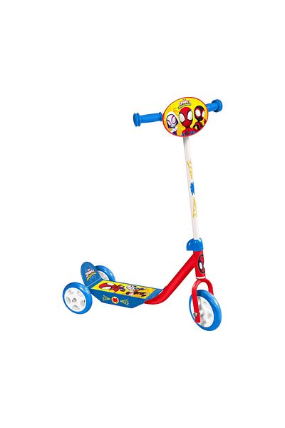 SPIDERMAN 3-wheel scooter, multicolor, 2-5 years, max 20 kg, anti-slip platform, Spidey