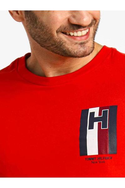 Tommy Hilfiger Men's H Emblem Regular Slim Fit T-Shirt