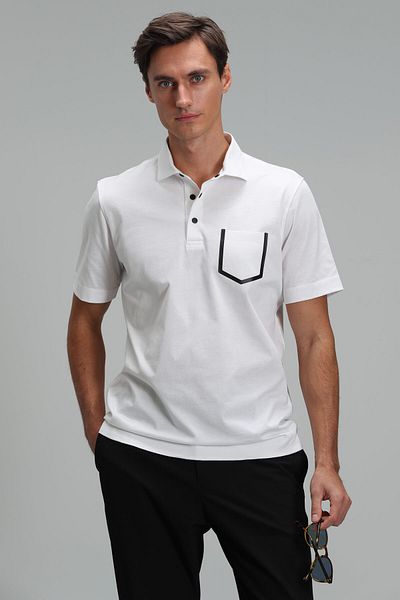 Lufian Pánské polo tričko Hope Smart Off White