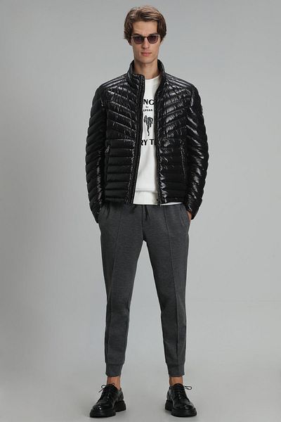 Lufian Larvi Jogger Trousers Slim Fit Dark Gray