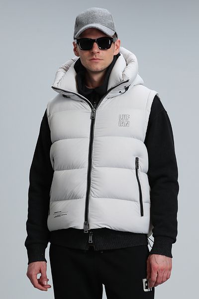 Lufian Moses Goose Feather - Men's Vest Stone