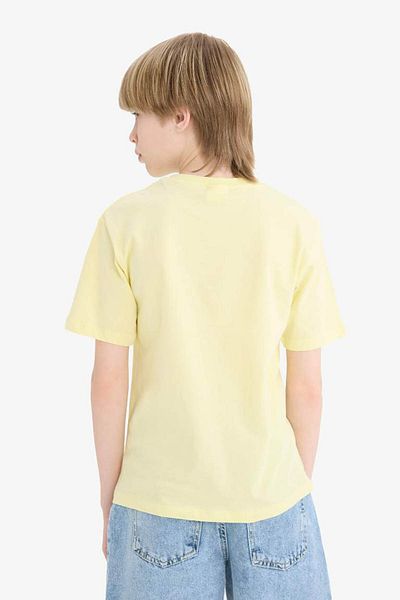 DeFacto Boy's Crew Neck Printed Short Sleeve T-Shirt F0182A825Sm