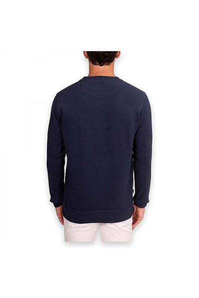 Timberland Tb0A27Hc Wwes Crew Neck Rglr Navy Blue Men's Sweatshirt
