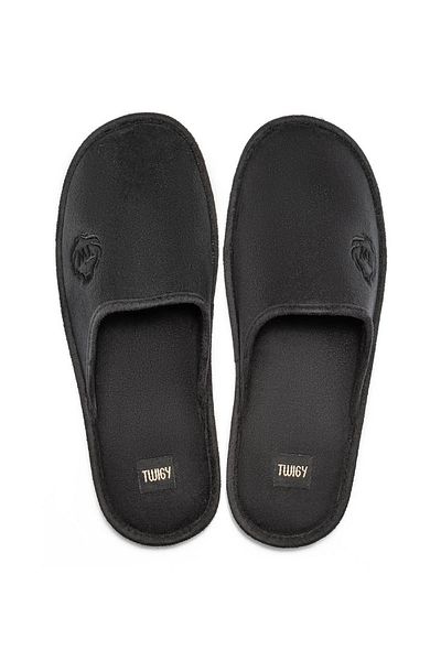 Twigy Aa0485 Ανδρικές παντόφλες Tw Mark Closed Front Black
